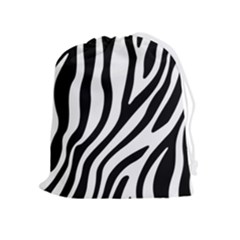 Zebra Vibes Animal Print Drawstring Pouch (xl) by ConteMonfrey