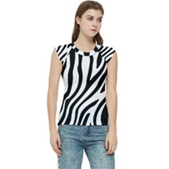 Zebra Vibes Animal Print Women s Raglan Cap Sleeve Tee by ConteMonfrey