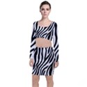 Zebra Vibes Animal Print Top and Skirt Sets View1