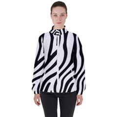 Zebra Vibes Animal Print Women s High Neck Windbreaker by ConteMonfrey