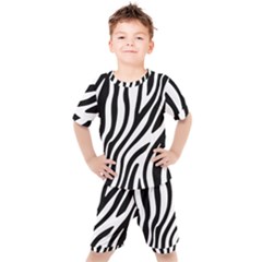 Zebra Vibes Animal Print Kids  Tee And Shorts Set by ConteMonfrey