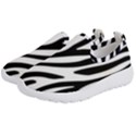 Zebra Vibes Animal Print Kids  Slip On Sneakers View2