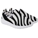 Zebra Vibes Animal Print Kids  Slip On Sneakers View3