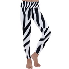 Zebra Vibes Animal Print Kids  Lightweight Velour Classic Yoga Leggings by ConteMonfrey