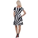 Zebra Vibes Animal Print Cap Sleeve Velour Dress  View2