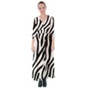 Zebra Vibes Animal Print Button Up Maxi Dress View1