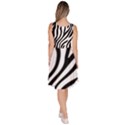 Zebra Vibes Animal Print Knee Length Skater Dress With Pockets View4