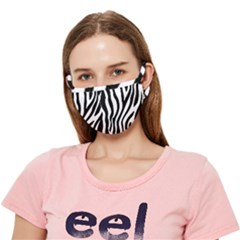 Zebra Vibes Animal Print Crease Cloth Face Mask (adult) by ConteMonfrey