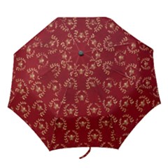 Golden Bees Red Sky Folding Umbrellas by ConteMonfrey