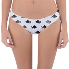 Cute Small Sharks  Reversible Hipster Bikini Bottoms by ConteMonfrey