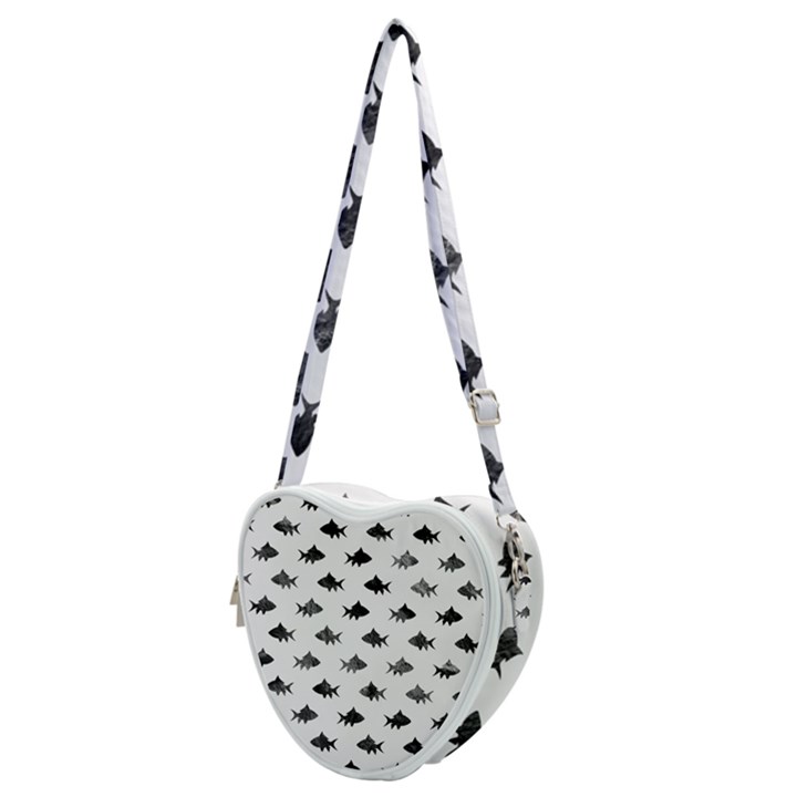 Cute Small Sharks  Heart Shoulder Bag