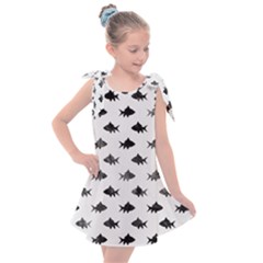 Cute Small Sharks  Kids  Tie Up Tunic Dress by ConteMonfrey