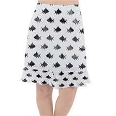 Cute Small Sharks  Fishtail Chiffon Skirt by ConteMonfrey