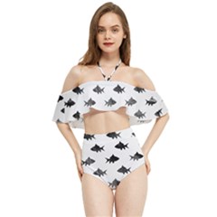 Cute Small Sharks  Halter Flowy Bikini Set  by ConteMonfrey