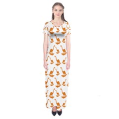 Friends Dinosaurs Short Sleeve Maxi Dress by ConteMonfrey