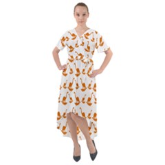 Friends Dinosaurs Front Wrap High Low Dress by ConteMonfrey