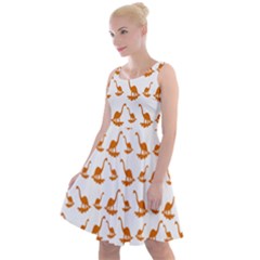 Friends Dinosaurs Knee Length Skater Dress by ConteMonfrey