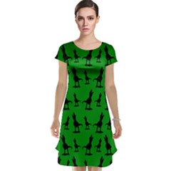 Green Dinos Cap Sleeve Nightdress by ConteMonfrey