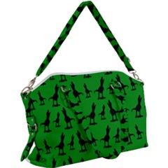 Green Dinos Canvas Crossbody Bag by ConteMonfrey