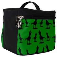 Green Dinos Make Up Travel Bag (big) by ConteMonfrey