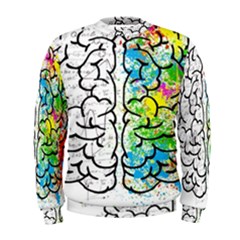 Brain Mind Psychology Idea Drawing Men s Sweatshirt by Wegoenart