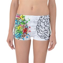 Brain Mind Psychology Idea Drawing Reversible Boyleg Bikini Bottoms by Wegoenart