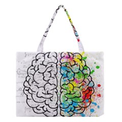 Brain Mind Psychology Idea Drawing Medium Tote Bag by Wegoenart