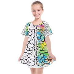 Brain Mind Psychology Idea Drawing Kids  Smock Dress by Wegoenart