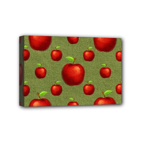 Apples Mini Canvas 6  X 4  (stretched) by nateshop