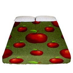 Apples Fitted Sheet (king Size) by nateshop