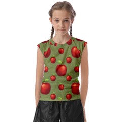 Apples Kids  Raglan Cap Sleeve Tee by nateshop