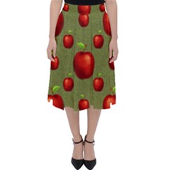 Apples Classic Midi Skirt by nateshop