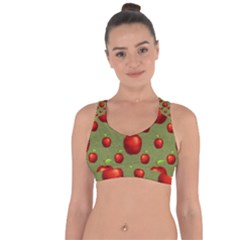 Apples Cross String Back Sports Bra by nateshop