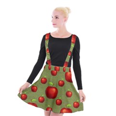 Apples Suspender Skater Skirt by nateshop