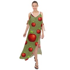 Apples Maxi Chiffon Cover Up Dress by nateshop