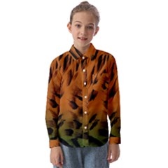 Background-011 Kids  Long Sleeve Shirt by nateshop