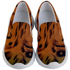 Background-011 Kids Lightweight Slip Ons by nateshop