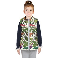 Background-033 Kids  Hooded Puffer Vest by nateshop