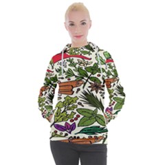 Background-033 Women s Hooded Pullover by nateshop