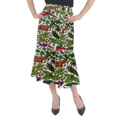 Background-033 Midi Mermaid Skirt by nateshop