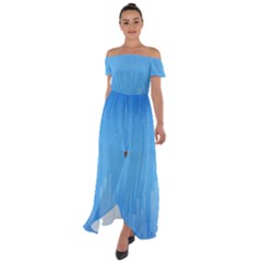 City Off Shoulder Open Front Chiffon Dress by nateshop