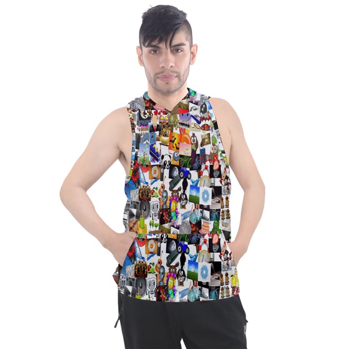 Cliparts Men s Sleeveless Hoodie