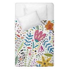 Flowers Duvet Cover Double Side (single Size) by nateshop