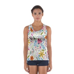 Flowers Sport Tank Top  by nateshop