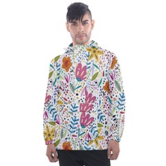 Flowers Men s Front Pocket Pullover Windbreaker by nateshop