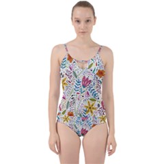 Flowers Cut Out Top Tankini Set by nateshop