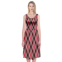 Geometric Midi Sleeveless Dress by nateshop