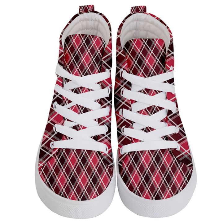 Geometric Kids  Hi-Top Skate Sneakers