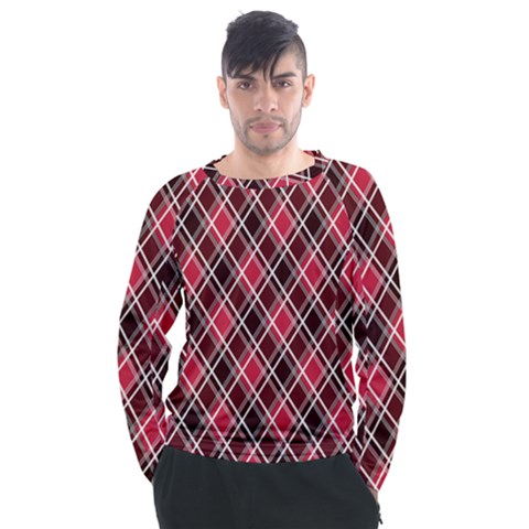 Geometric Men s Long Sleeve Raglan Tee by nateshop