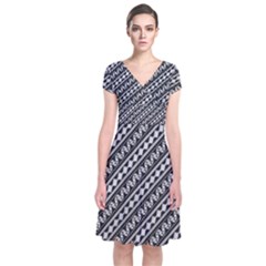 Hd-wallpaper Short Sleeve Front Wrap Dress by nateshop